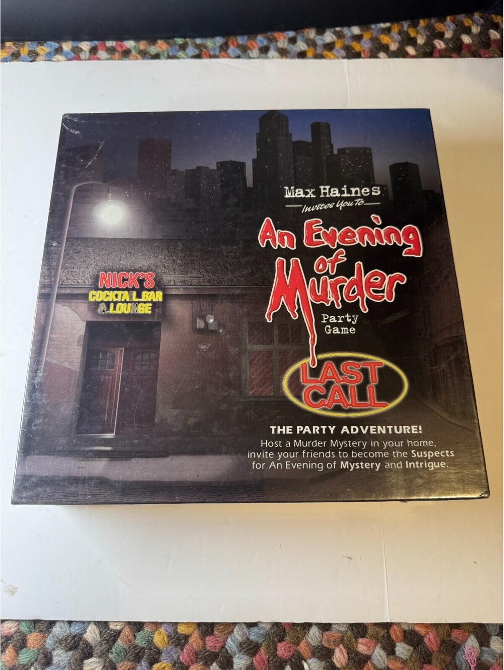 Max Haines Invites You To An Evening Of Murder Party Board Game Last Call SEALED